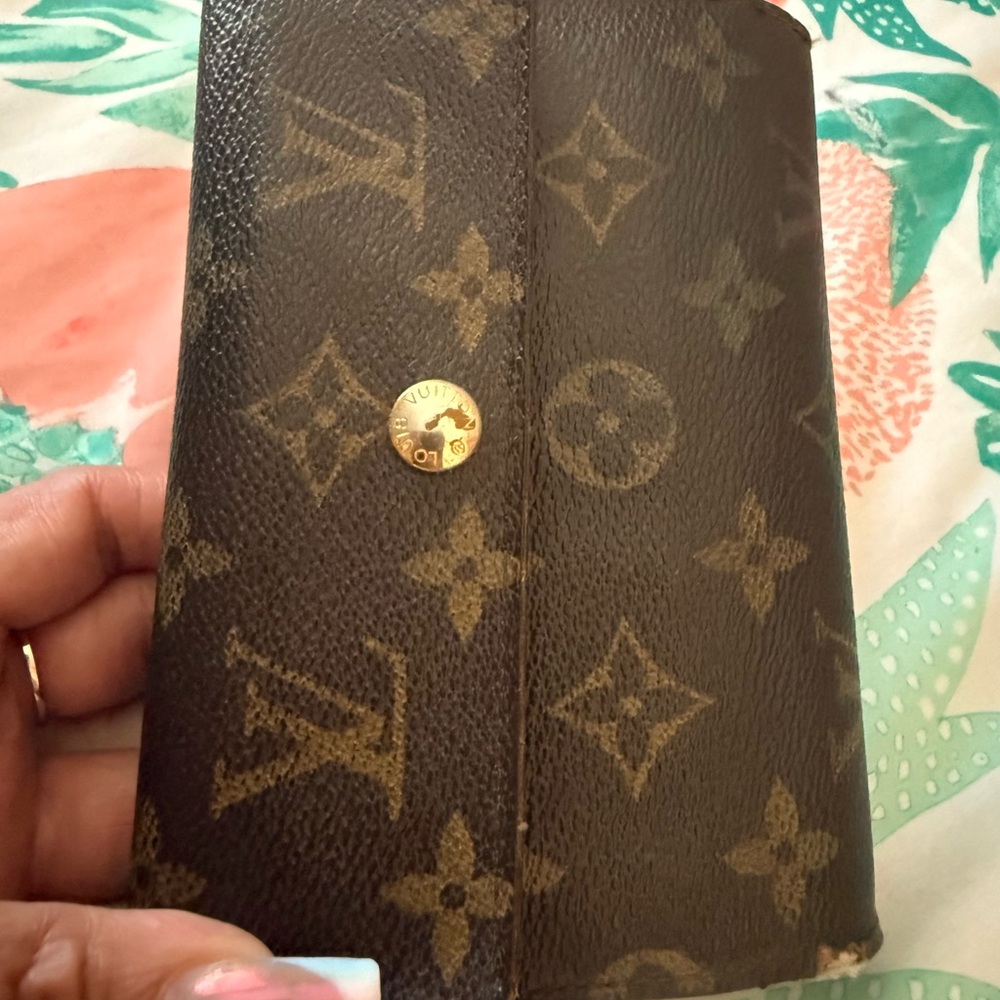 Authentic- Louis Vuitton Brown Monogram Card Holder